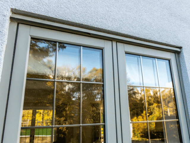 close-up-green-flush-sash-window